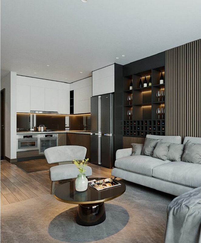 Mẫu bàn trà decor màu đen độc đáo tại điểm nhấn nổi bật cho căn phòng khách của gia chủ